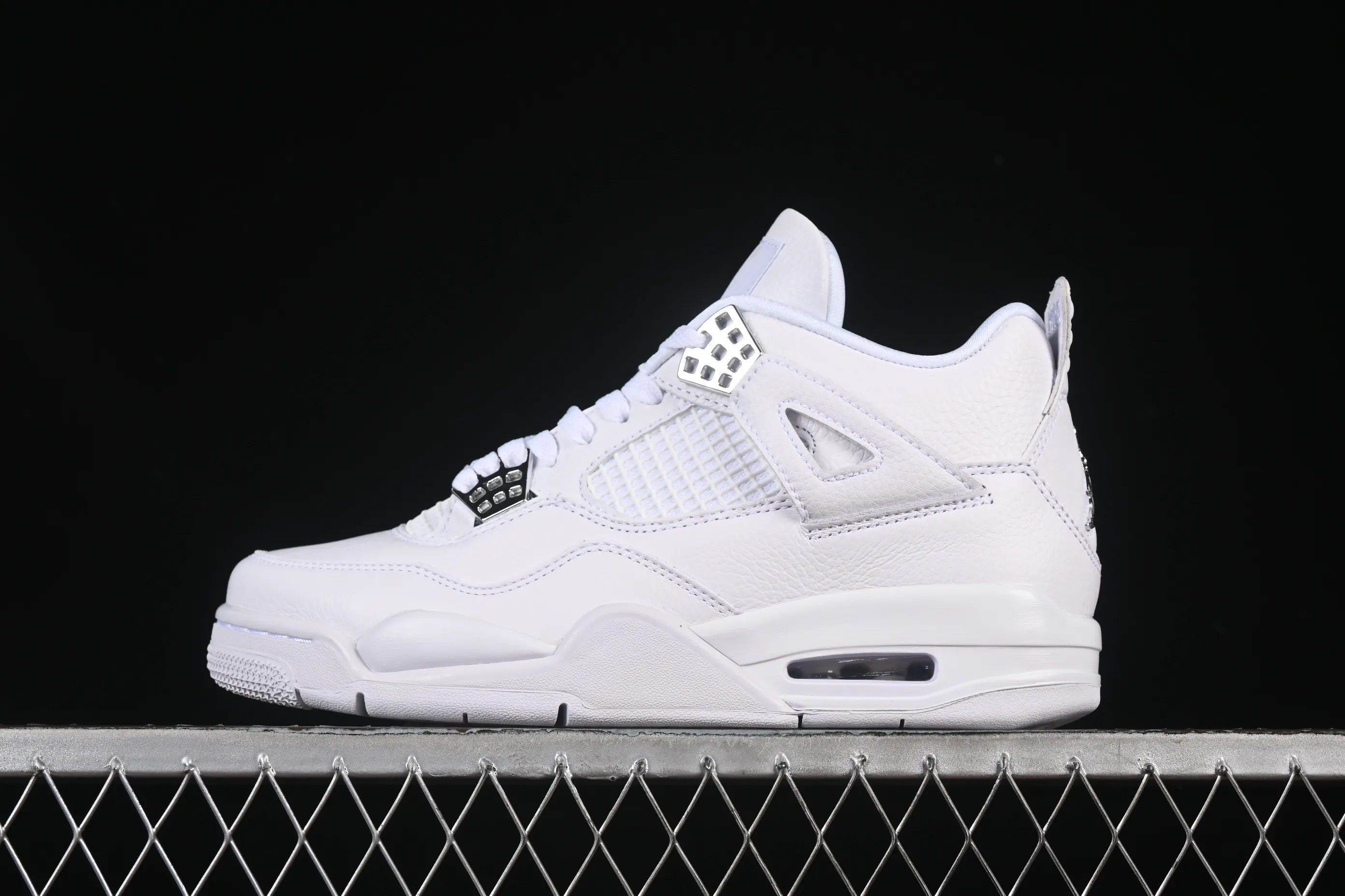 All categories Air Jordan Jordan series basketball shoes Air Jordan 4 Air Jordan 4 Retro "PureMoney" AJ4 Joe 4 White Cat First layer leather 308497-100